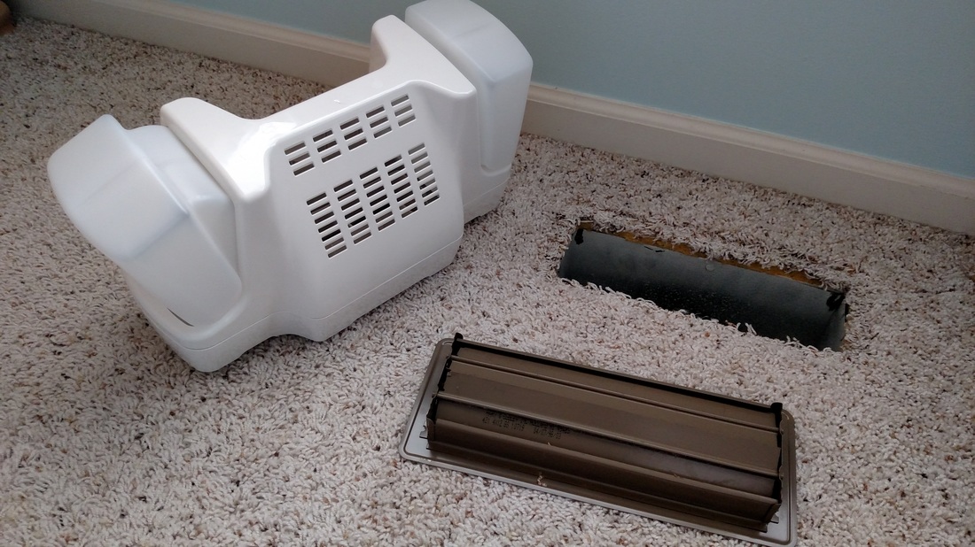 Floor vent humidifier